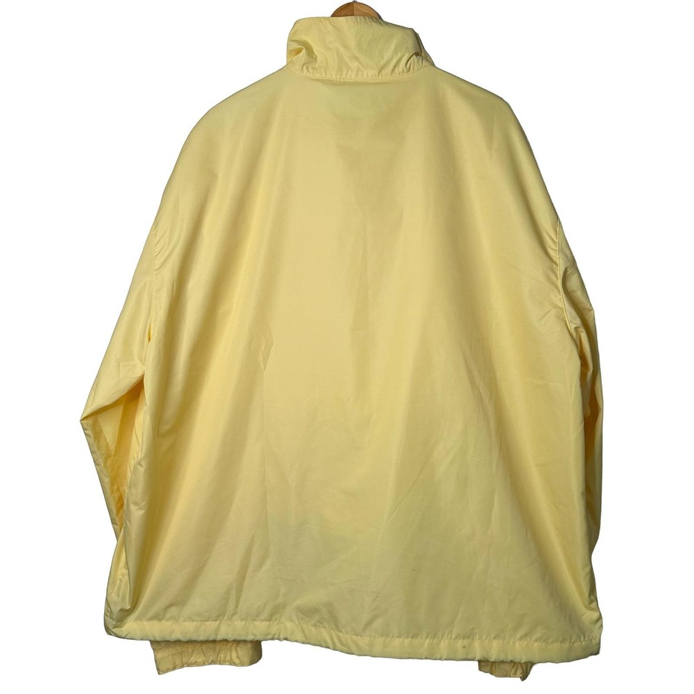 Vintage Polo Golf Ralph Lauren Rain Jacket Yellow Full Zip Packable Mens Size XL - Picture 2 of 12